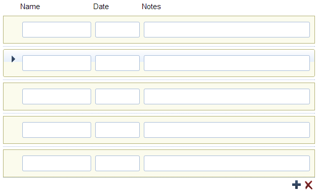Altered CSS styling on repeating sections.